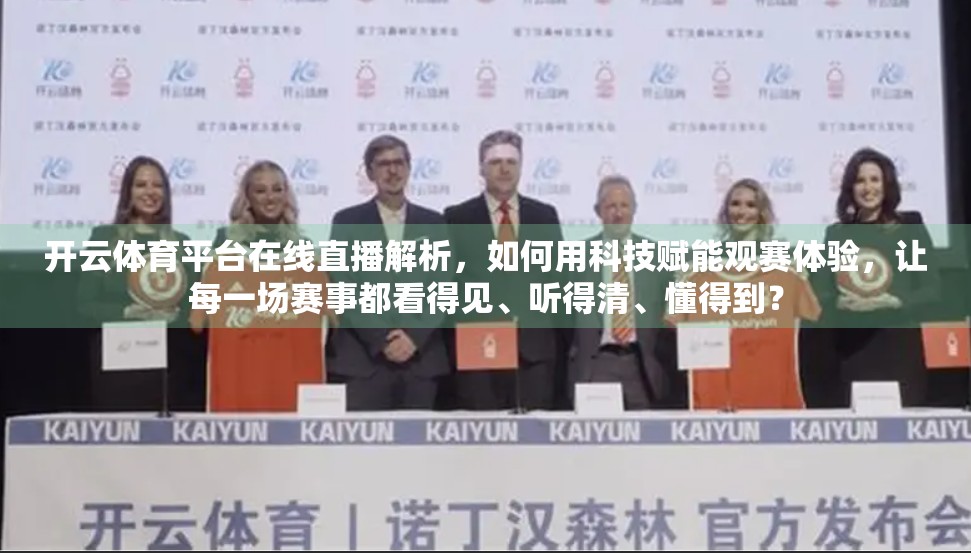开云体育平台在线直播解析，如何用科技赋能观赛体验，让每一场赛事都看得见、听得清、懂得到？